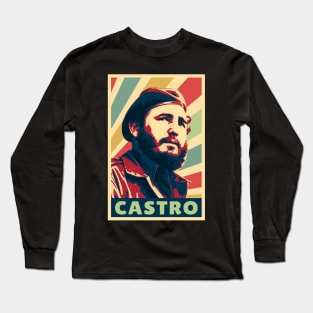 Fidel Castro Vintage Colors Long Sleeve T-Shirt